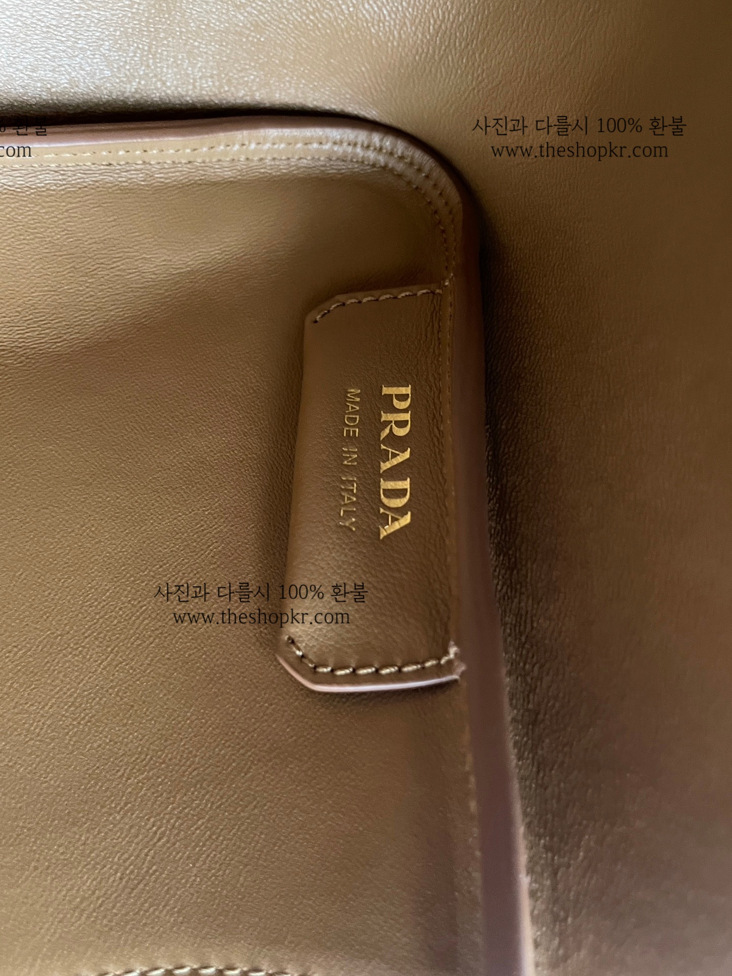 카리나 프라다 미디움 가죽 핸드백