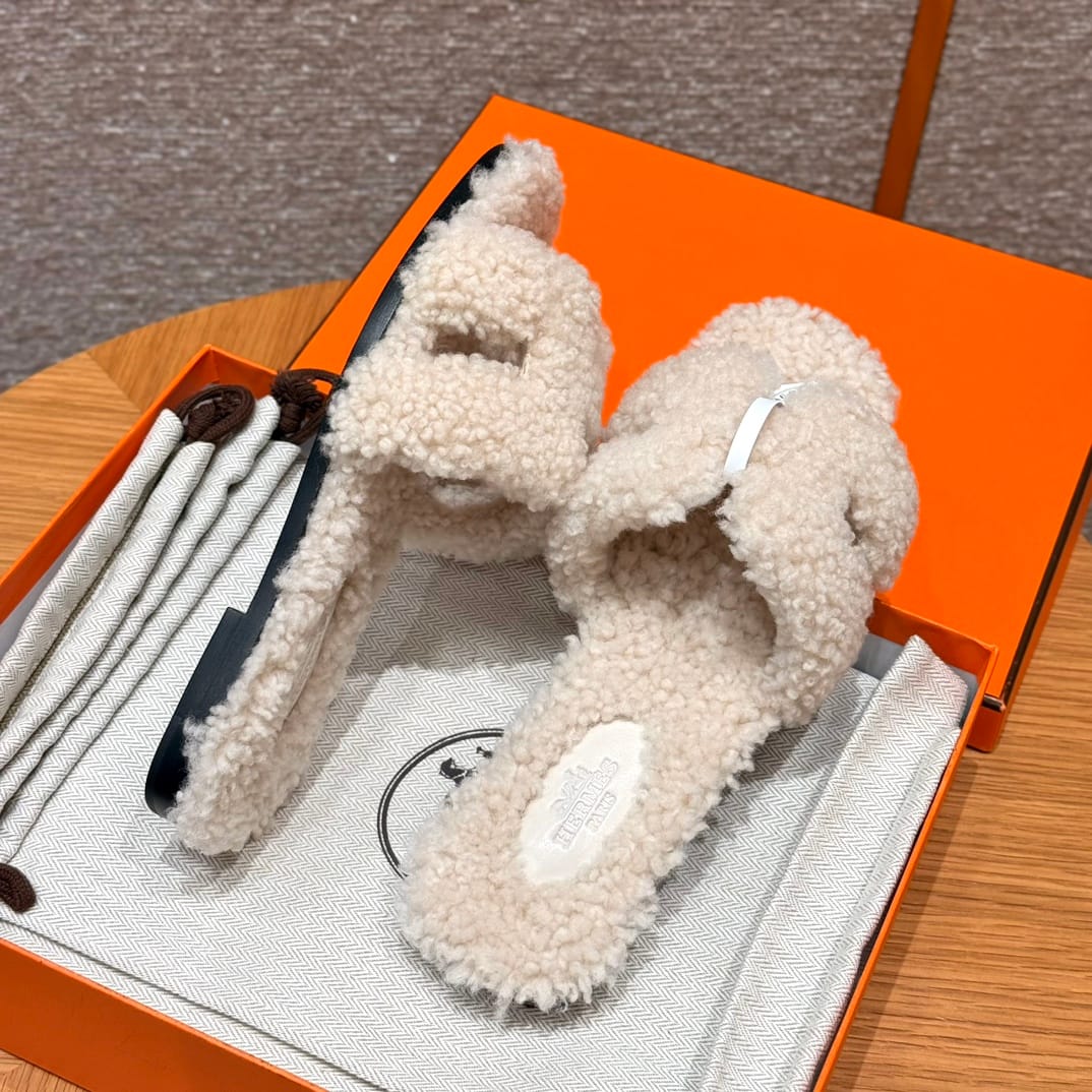 (찡댄) 에르메스 오란 울 샌들
