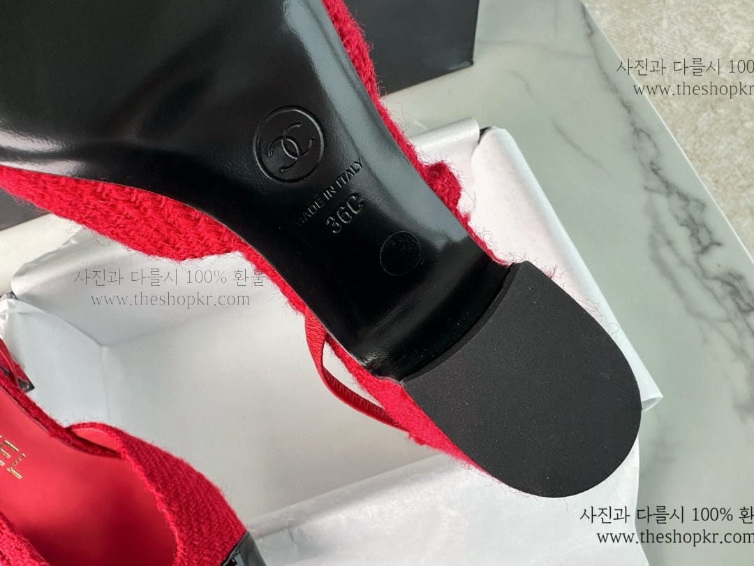 (해피) 샤넬 25A 슬링백 힐
