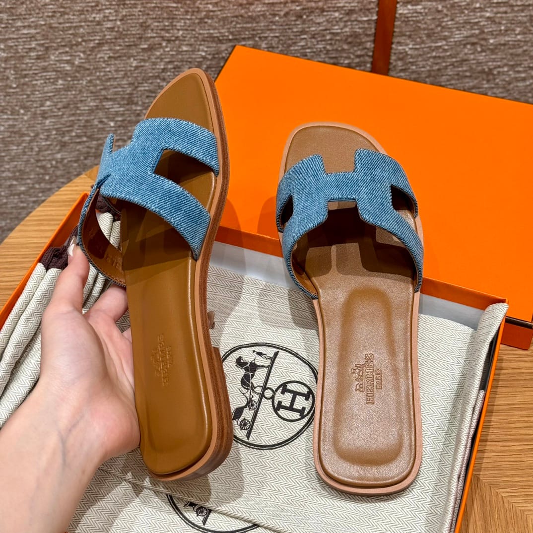 (찡댄) 에르메스 오란 슬리퍼