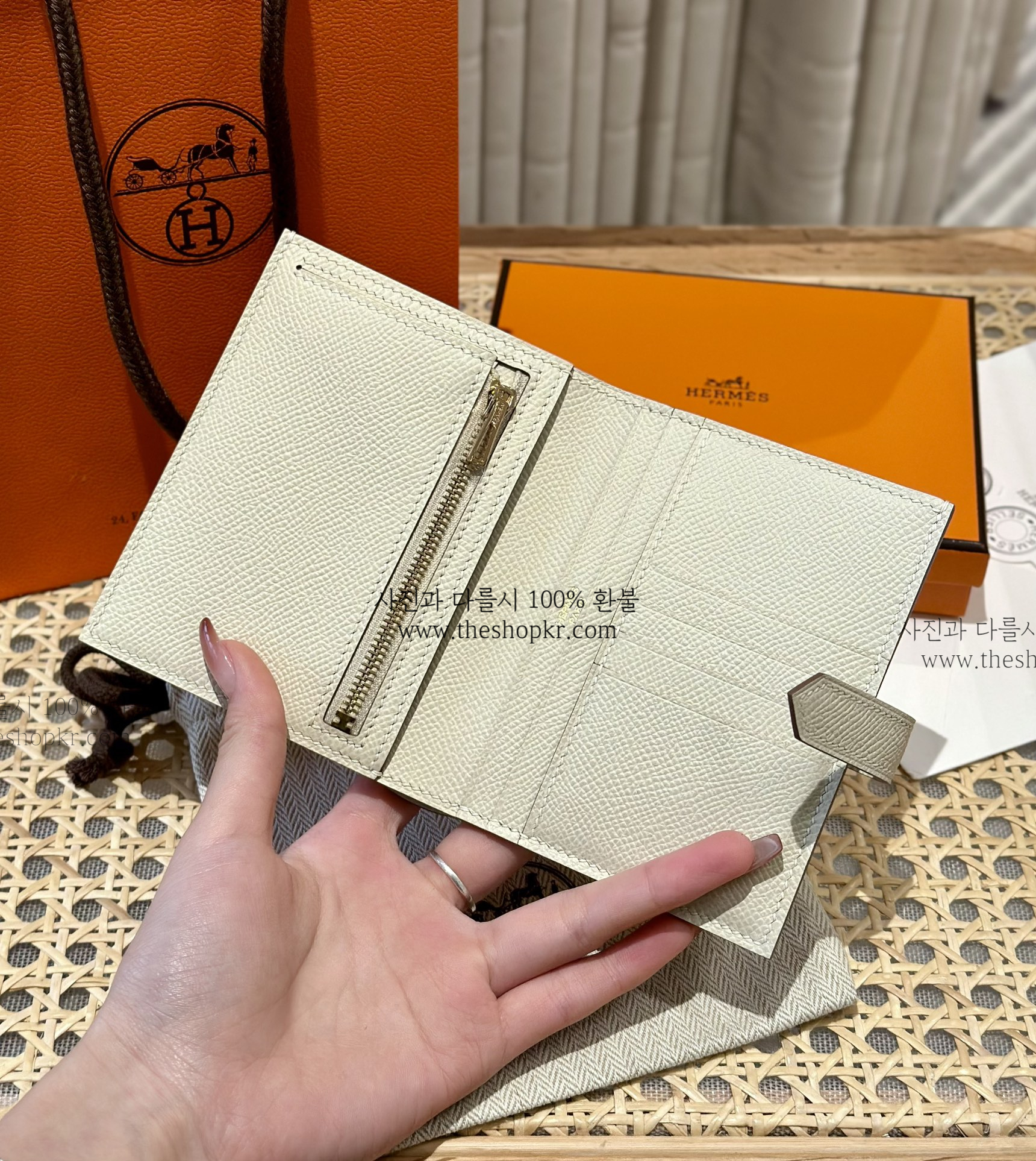 (찡댄) 에르메스 베안 컴팩트 지갑