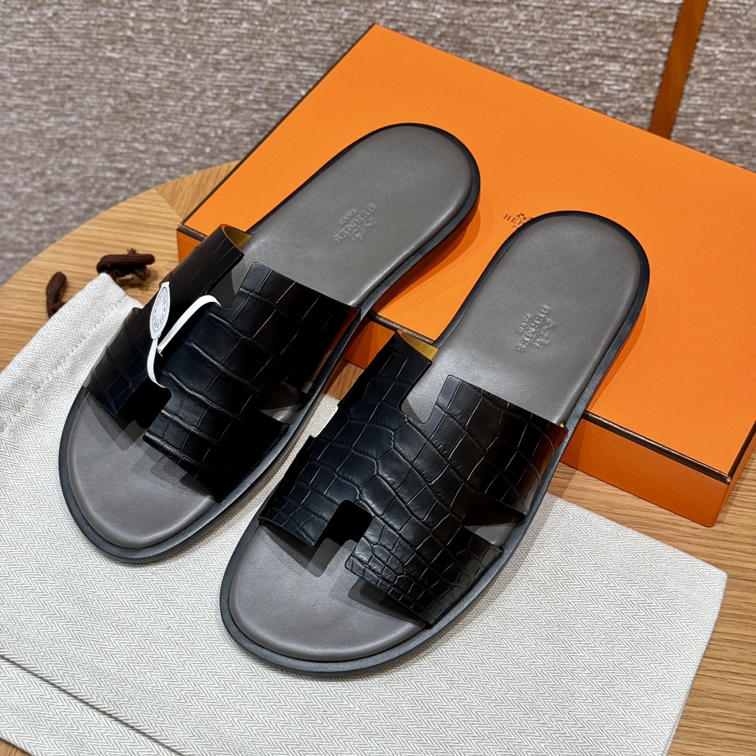 (찡댄) 에르메스 이즈미르 남성 슬리퍼