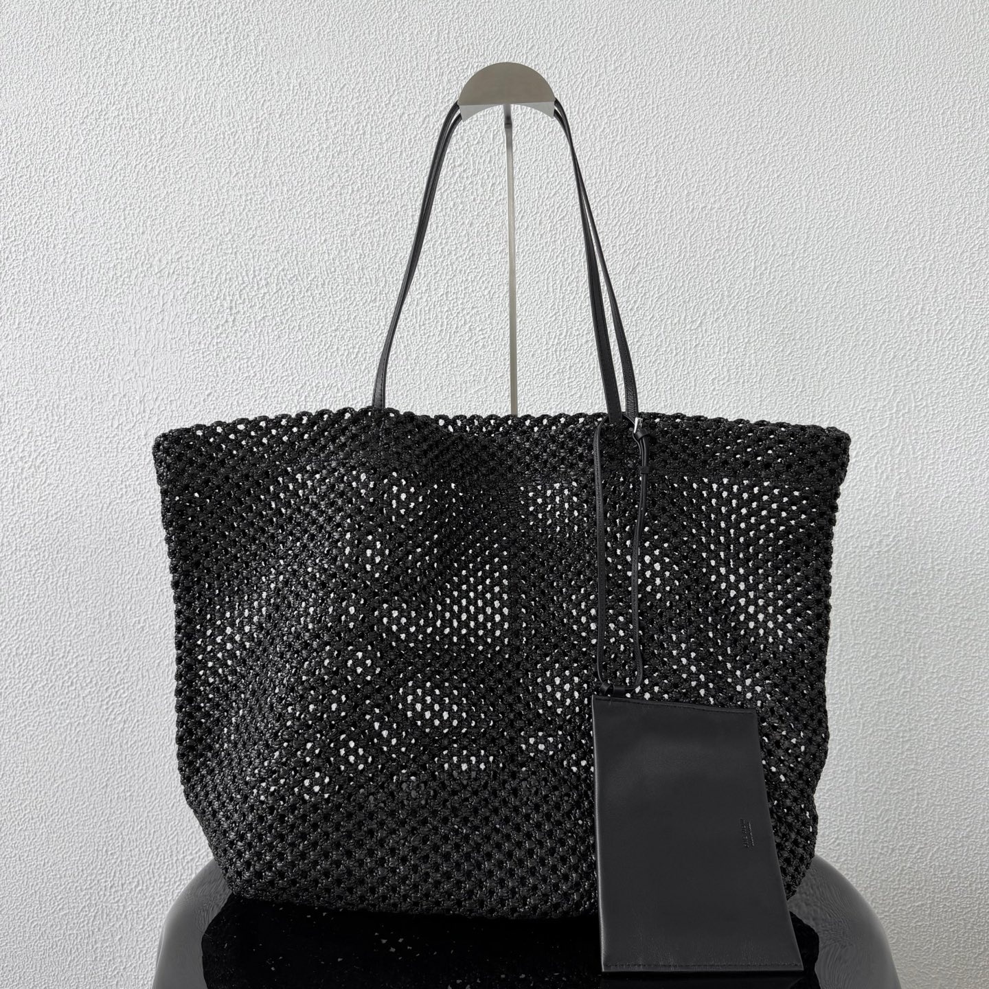 (카타) 더로우 반 라피아 토트백 37CM