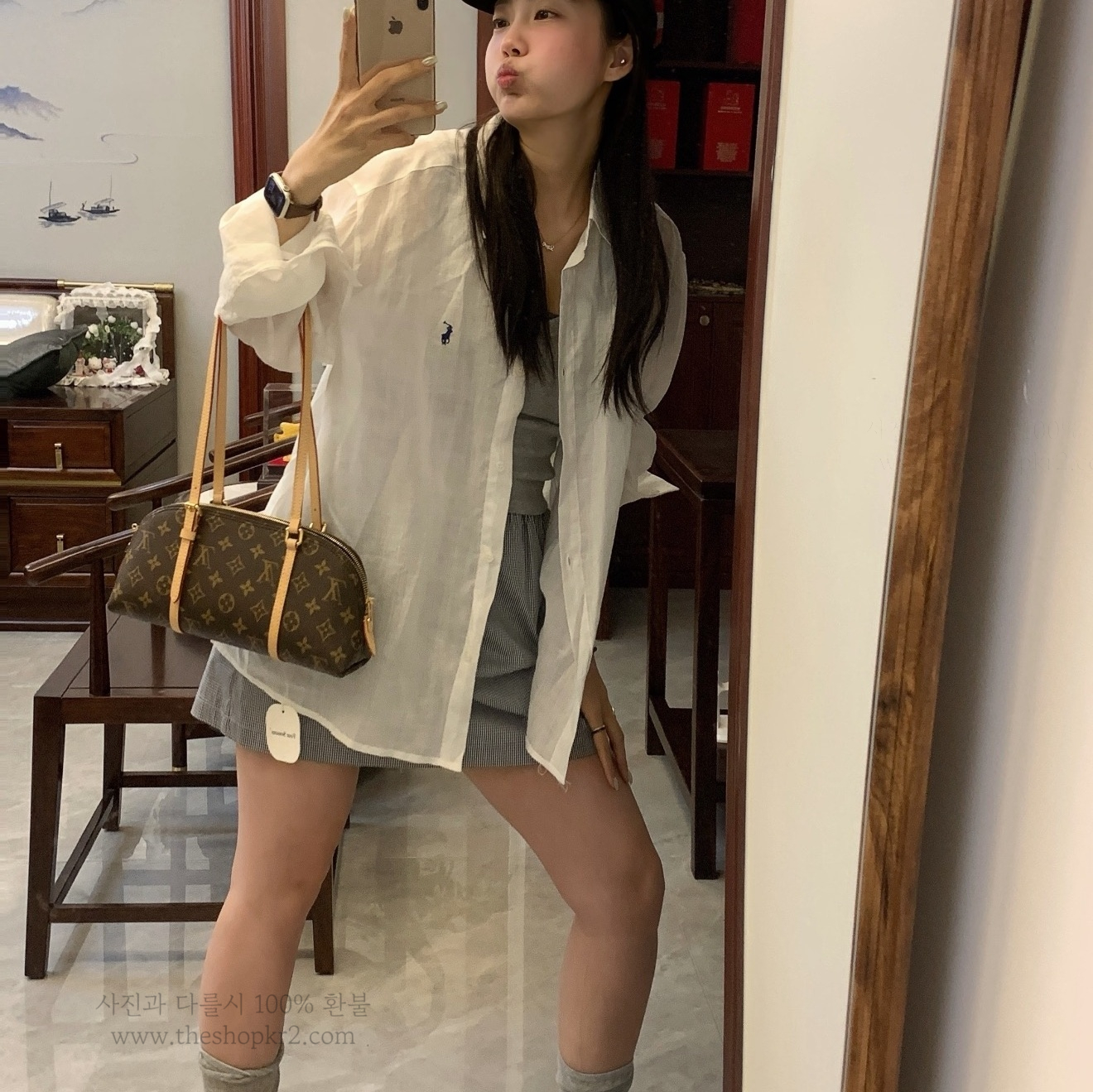 (모나리자) (갓팩토리) 스콰이어 이스트 웨스트 숄더백 M28953